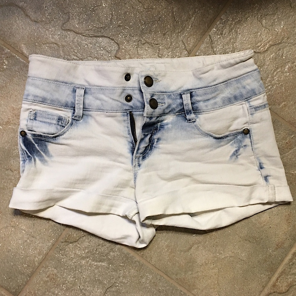 White & Blue Shorts